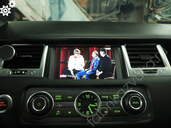 Телевидение на заводской магнитоле Range Rover Sport