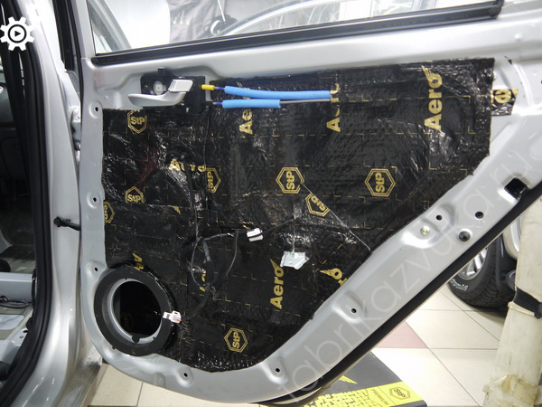 Акустическая шумоизоляция дверей Hyundai Solaris II