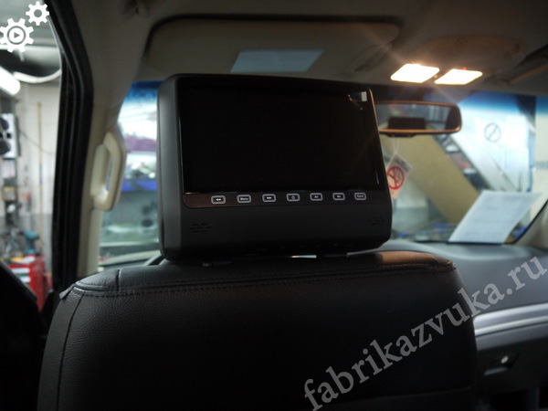 Mercedes GL W - установка монитора на подголовник Android