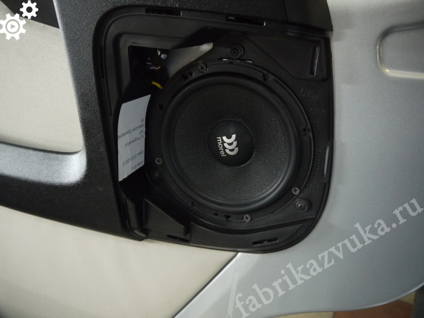Компонентная акустика - установка в двери Peugeot Boxer