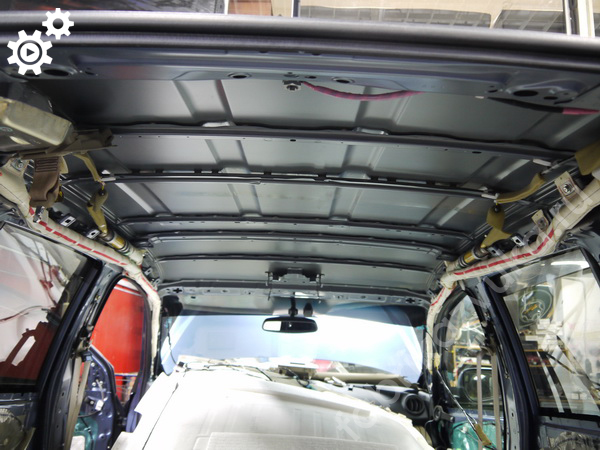 Потолок Toyota RAV4 III - до шумоизоляции