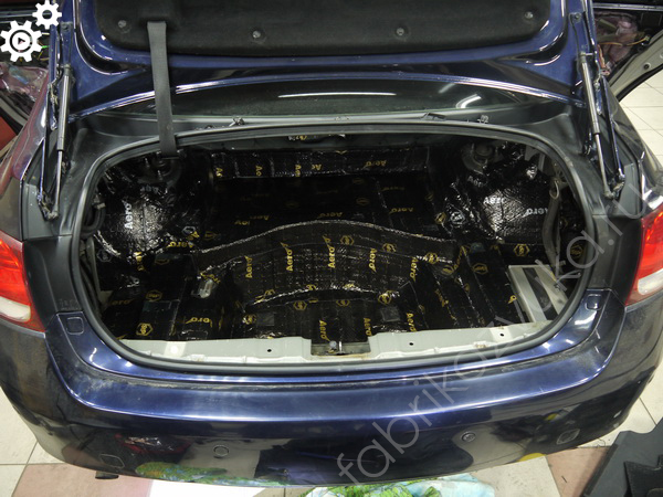 Шумоизоляция багажника Lexus GS III