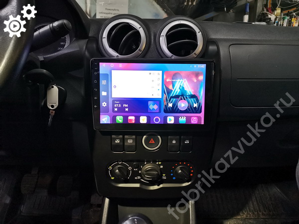 Установка магнитолы 9 дюймов в Lada Largus