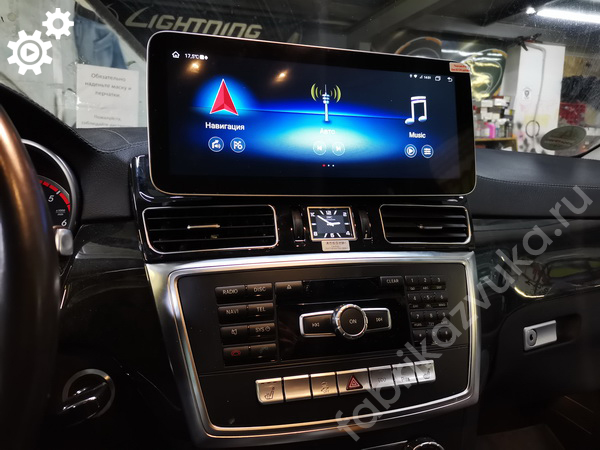 Монтаж магнитолы в Mercedes-Benz GL X166