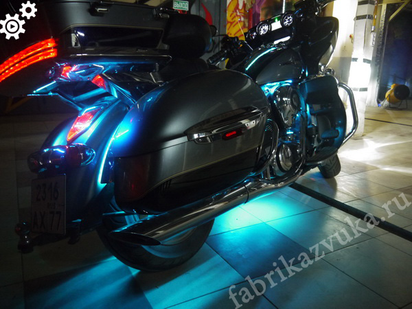 Подсветка мотоцикла - фото