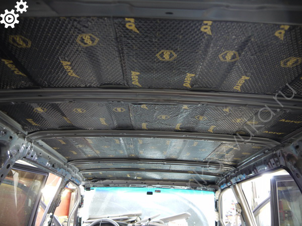 Первый слой изоляции потолка | Toyota Land Cruiser 105