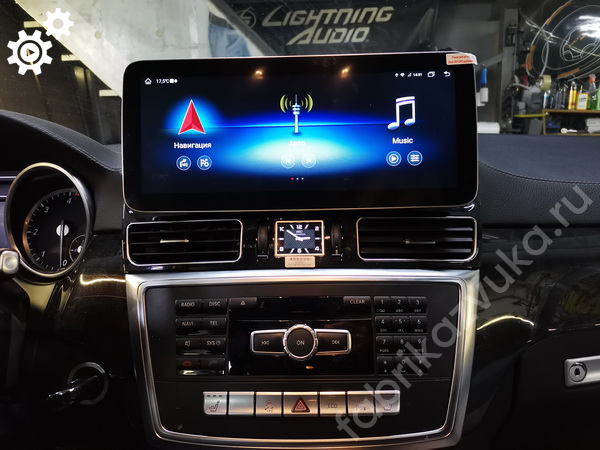 Андроид и CarPlay в Mercedes-Benz GL X166