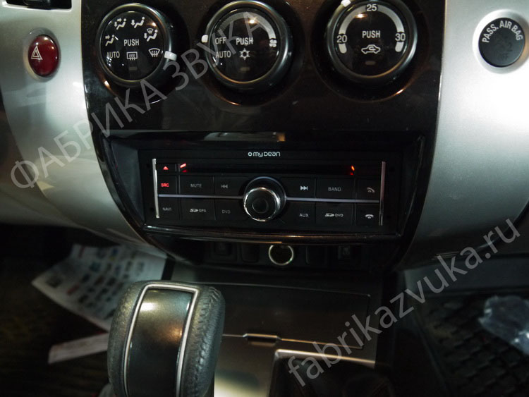Штатная магнитола - установка на Mitsubishi Pajero Sport