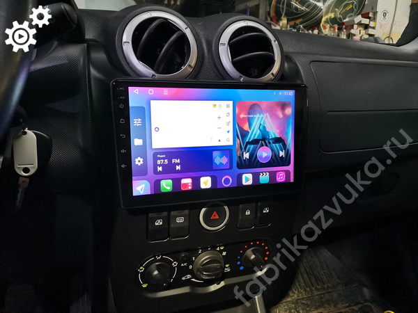 Монтаж автомагнитолы в Lada Largus