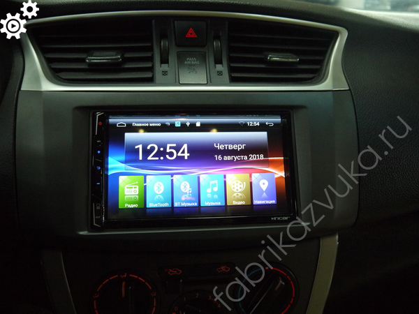Магнитола на Андроиде в Nissan Sentra VII
