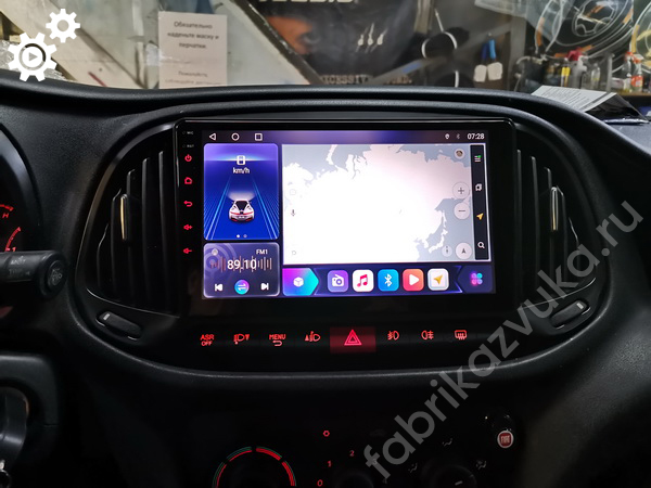 Андроид магнитола в Fiat Doblo II Рестайлинг
