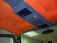 Перетяжка салона Hummer H2 - потолок