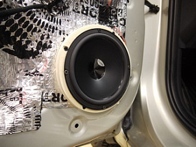 Динамики и шумоизоляция дверей Hyundai Solaris 2