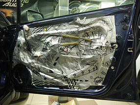 Виброизоляция дверей Honda Civic 4D VIII