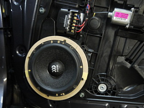 Передние и задние динамики в Kia Sportage 4