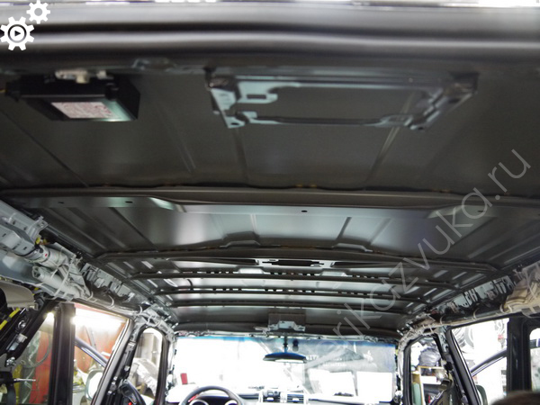 Потолок перед шумоизоляцией | Toyota LC Prado 150 I Рестайлинг
