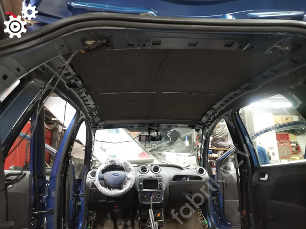 Шумоизоляция потолка Ford Fiesta mk5 Шумоизоляция потолка Ford Fiesta mk5