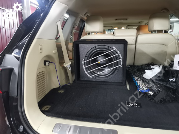 Установка сабвуфера в Infiniti QX60 Установка сабвуфера в Infiniti QX60