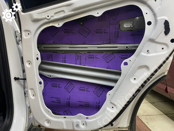 Шумоизоляция задней правой двери | Hyundai Tucson III Рестайлинг Шумоизоляция задней правой двери | Hyundai Tucson III Рестайлинг