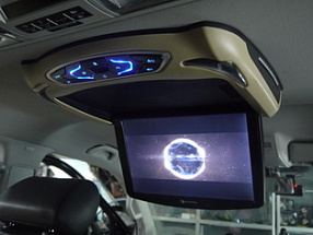 Установка потолочного монитора на VW Multivan